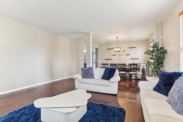 330 Alexis St, Plano, IL 60545 - living room with dark wood-type flooring and baseboards