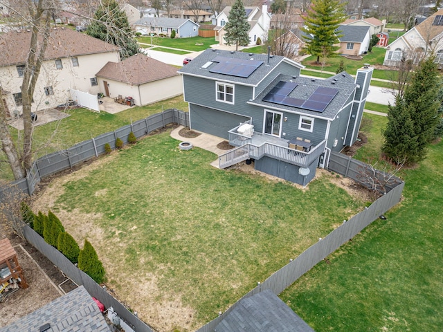 bird's eye view featuring a residential view