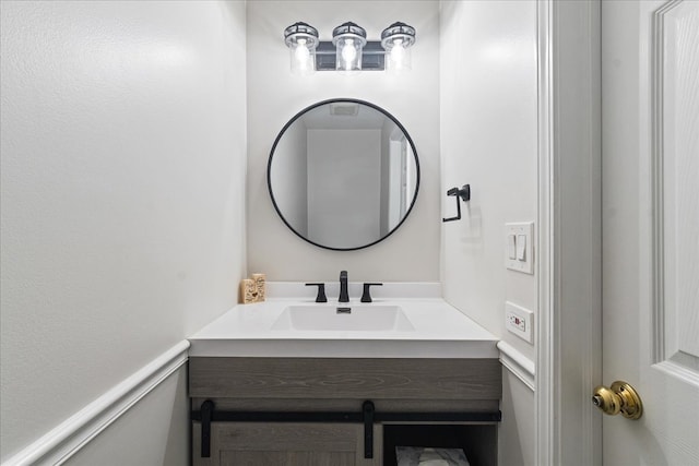 bathroom featuring vanity