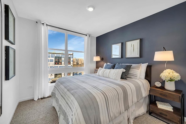 bedroom with baseboards