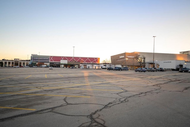 view of uncovered parking lot