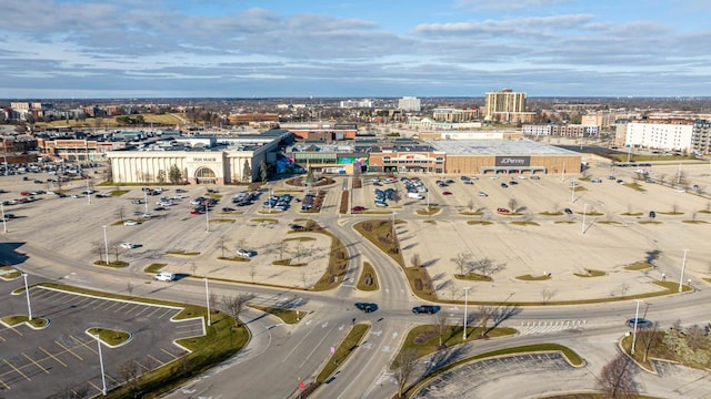 drone / aerial view featuring a view of city