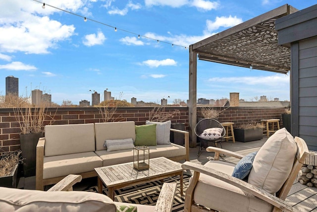 view of patio / terrace with outdoor lounge area