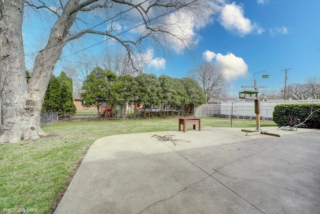 view of patio / terrace with a fenced backyard