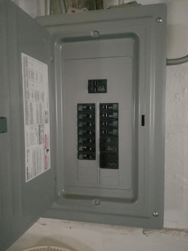 utility room with electric panel