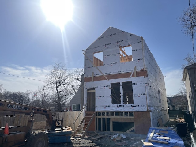 view of property under construction