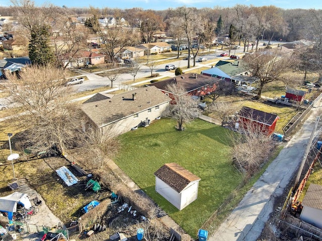 drone / aerial view with a residential view