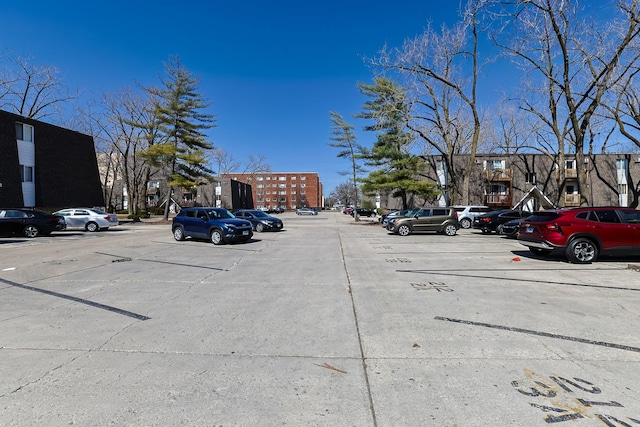 view of uncovered parking lot