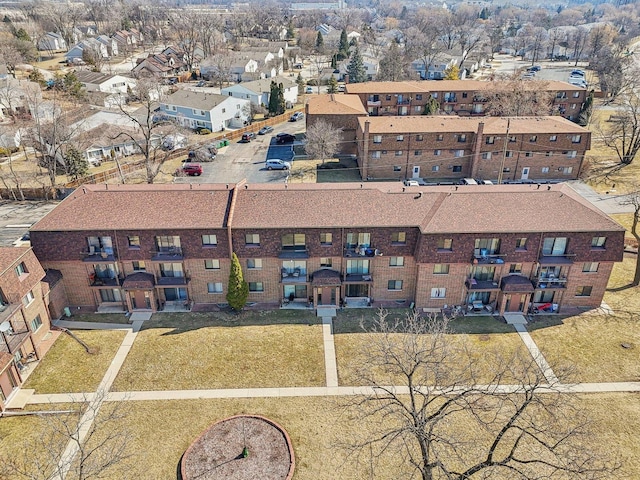 birds eye view of property featuring a residential view