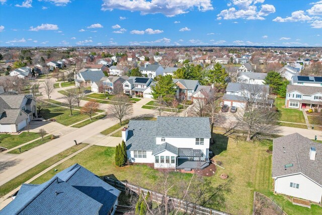 3402 Mill Creek Ct, Champaign, IL 61822 - aerial view featuring a residential view