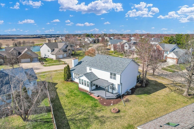3402 Mill Creek Ct, Champaign, IL 61822 - birds eye view of property featuring a residential view