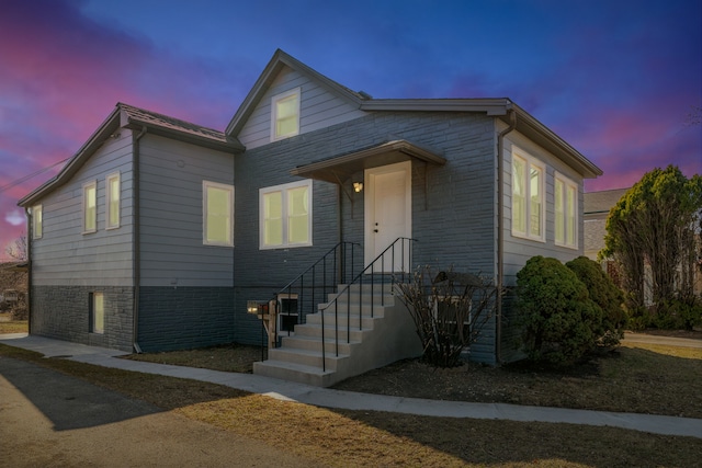 view of front of home