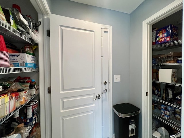 view of pantry