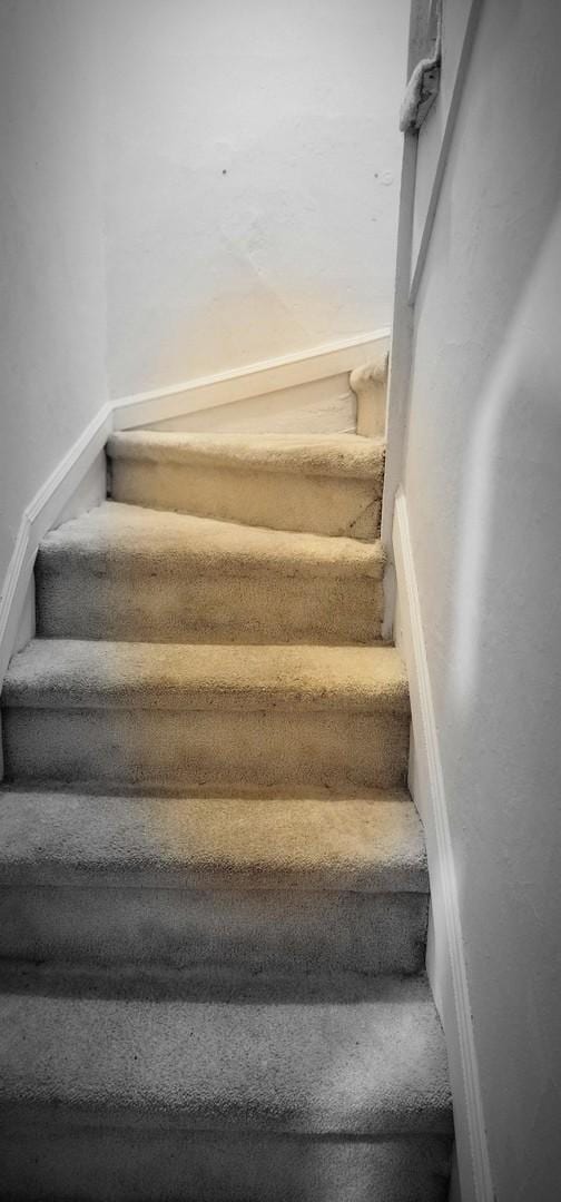 view of stairway