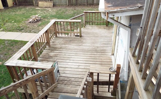 410 S Franklin Ave, Polo, IL 61064 - deck with a yard and a fenced backyard