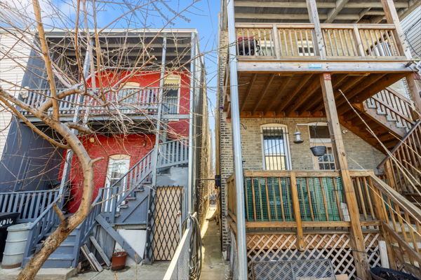 2020 W Superior St, Chicago, IL 60612 - property entrance with brick siding