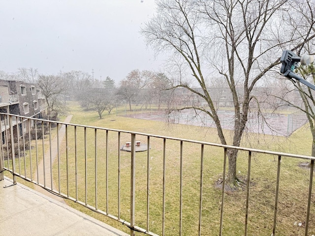 view of balcony