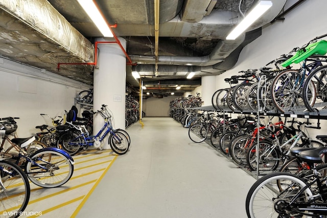 garage featuring bike storage