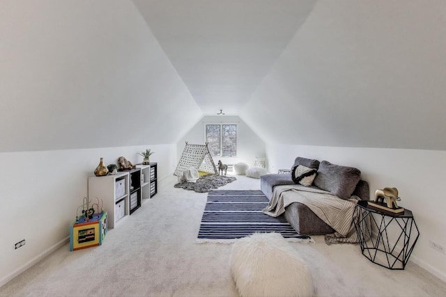 1056 W Willow St, Palatine, IL 60067 - bedroom with baseboards, carpet, and vaulted ceiling