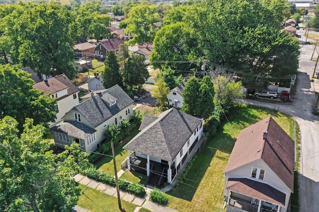 bird's eye view featuring a residential view