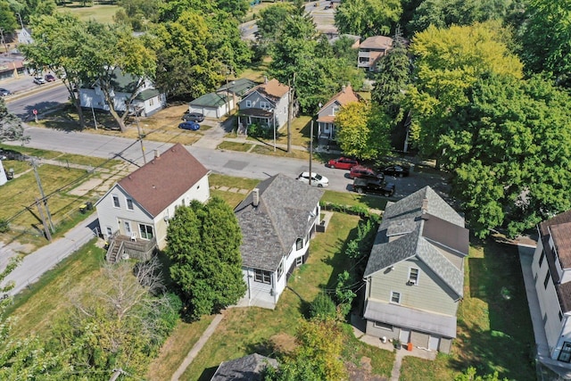 bird's eye view featuring a residential view