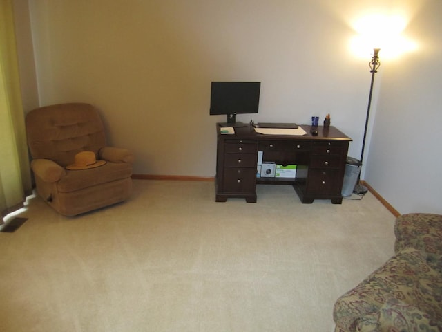 106 Tygert Ln, Dekalb, IL 60115 - office area with visible vents, baseboards, and light carpet