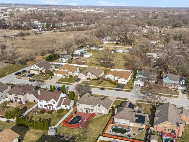 18036 Crystal Ln, Lansing, IL 60438 - bird's eye view featuring a residential view