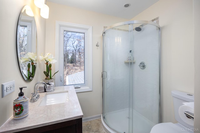 4 Auburn Ln, Barrington Hills, IL 60010 - bathroom featuring vanity and a stall shower