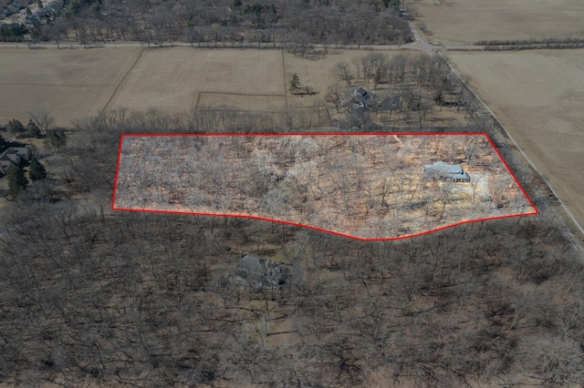 4 Auburn Ln, Barrington Hills, IL 60010 - view of rural area with property boundaries highlighted