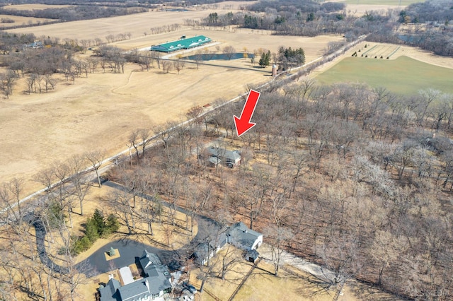 4 Auburn Ln, Barrington Hills, IL 60010 - aerial overview of property's location with rural landscape