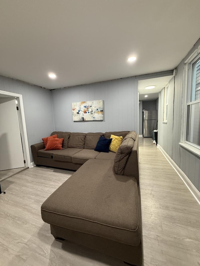 1812 W Erie St, Chicago, IL 60622 - living room featuring wood finished floors