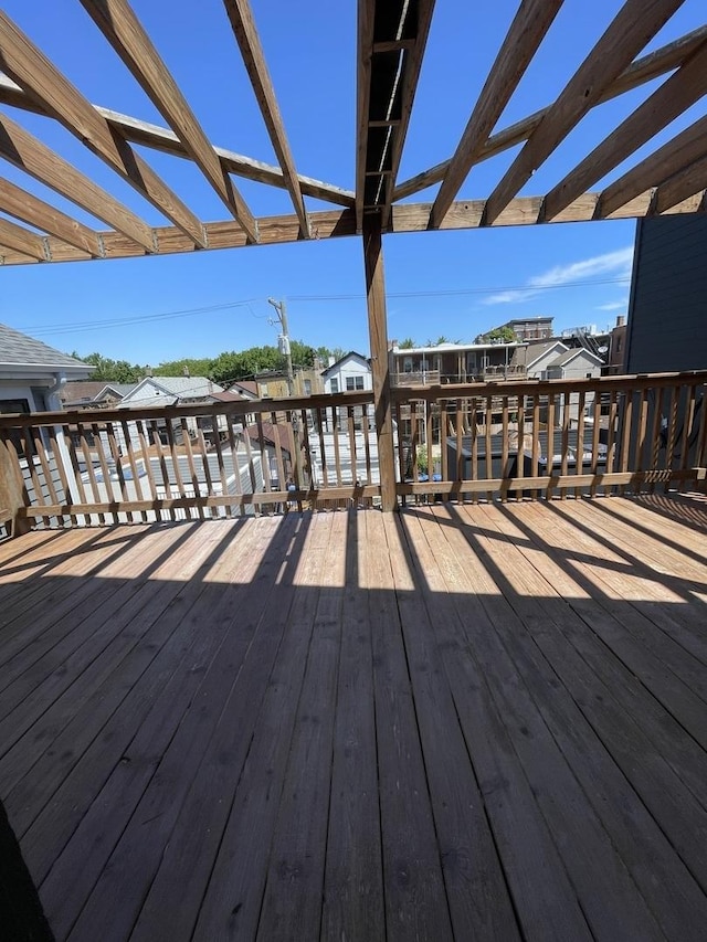 1812 W Erie St, Chicago, IL 60622 - deck featuring a pergola and a residential view