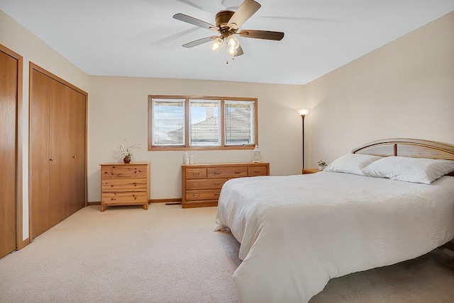 18148 Vermont Ct Unit 243, Orland Park, IL 60467 - bedroom featuring light carpet and a ceiling fan