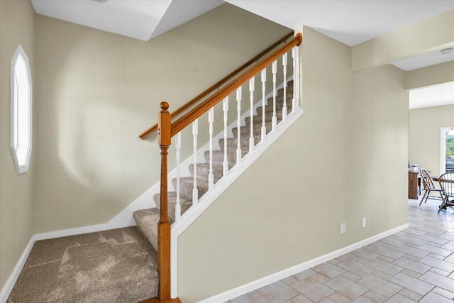 1310 Kimela Dr, Mahomet, IL 61853 - staircase with baseboards