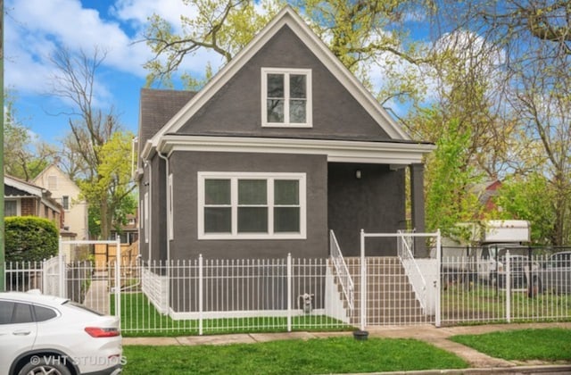 2017 W 68th St, Chicago, IL 60636 - bungalow featuring fence and stucco siding
