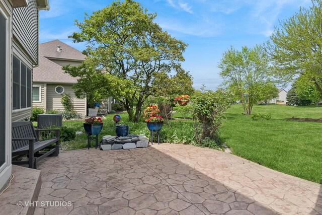 view of patio / terrace with central AC unit