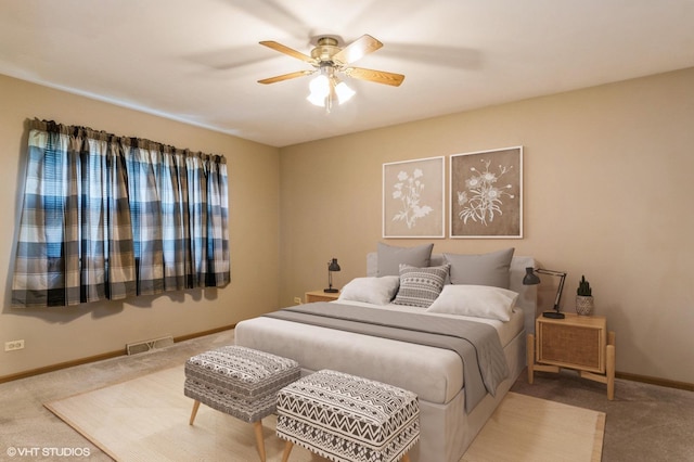 25W704 Jewell Rd, Wheaton, IL 60187 - carpeted bedroom featuring baseboards and a ceiling fan