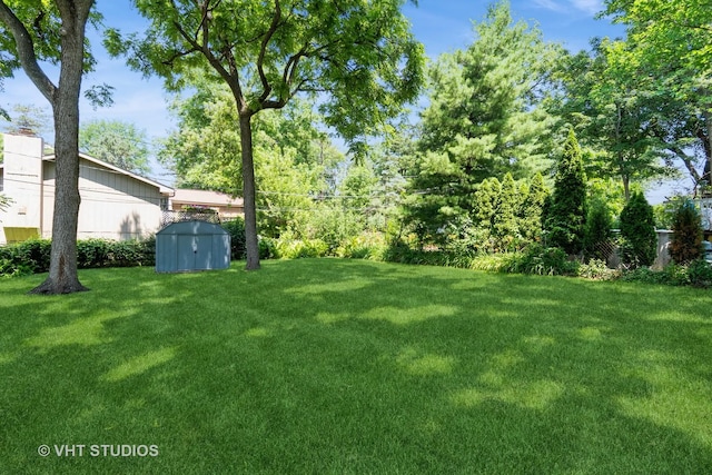 25W704 Jewell Rd, Wheaton, IL 60187 - view of green lawn with a shed