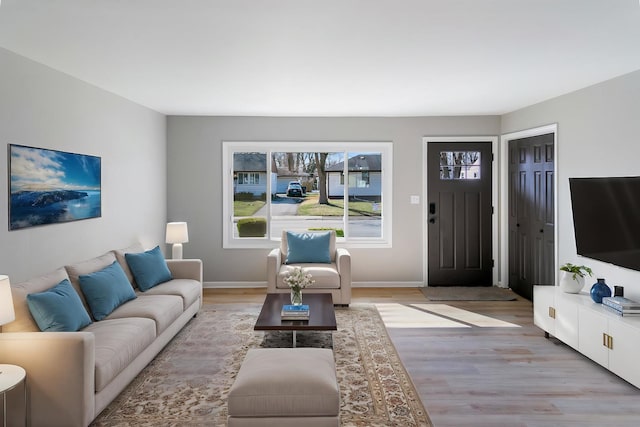 15439 Cherry St, South Holland, IL 60473 - living room with light wood-type flooring and baseboards