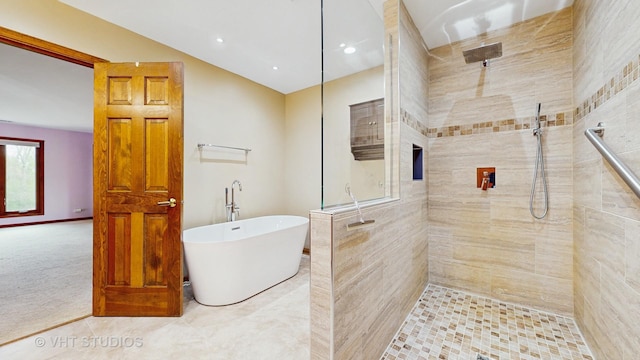 17N560 Hidden Hills Trl, Dundee, IL 60118 - bathroom with a sink, double vanity, and a shower stall