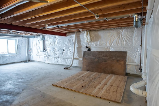 view of basement