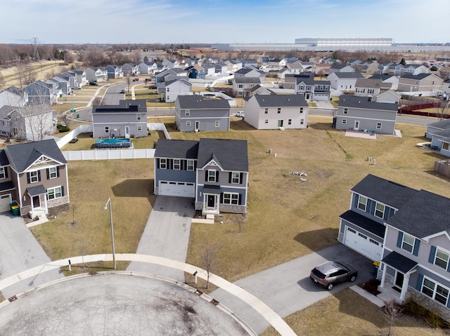 birds eye view of property featuring a residential view