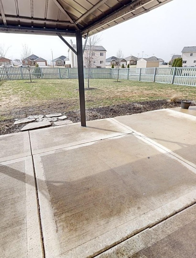 6156 Stone Pathway, Bourbonnais, IL 60914 - view of patio / terrace with a fenced backyard and a residential view