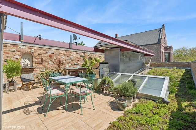1825 W Wabansia Ave, Chicago, IL 60622 - wooden deck featuring outdoor dining area