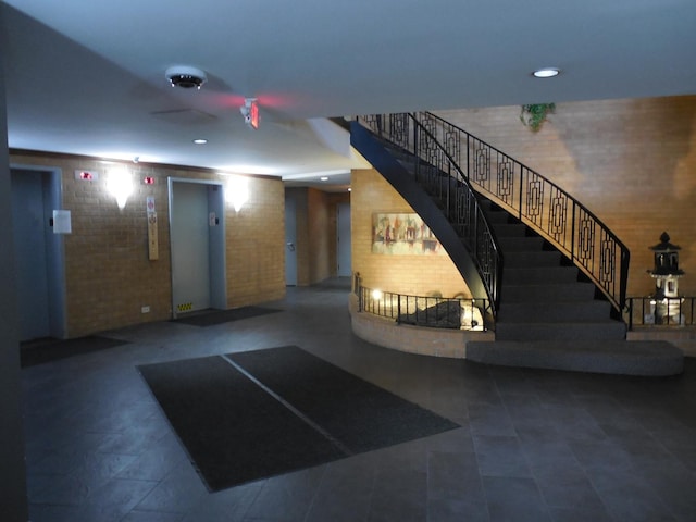 900 W Sunset Dr Unit 505, Glenwood, IL 60425 - reception area with stairway