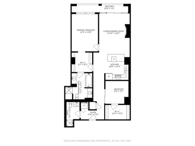 400 W Ontario St Unit 606, Chicago, IL 60654 - view of layout