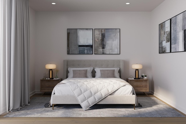 5114 S Kenwood Ave Unit 3B, Chicago, IL 60615 - bedroom with wood finished floors, recessed lighting, and baseboards