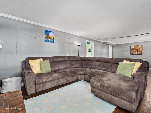 644 Swan Dr, Grayslake, IL 60030 - living area with wood finished floors and crown molding