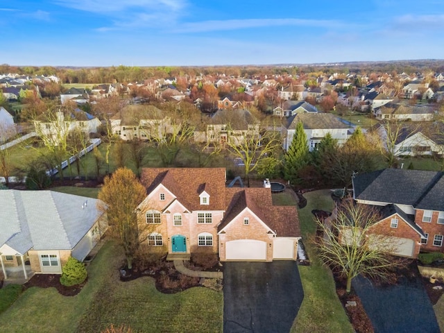 birds eye view of property featuring a residential view