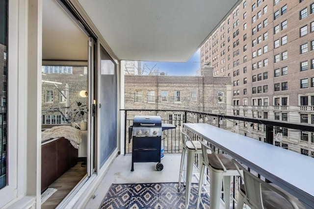 balcony with grilling area